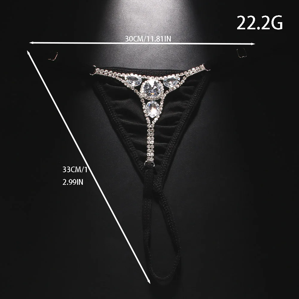 Sexy Round Rhinestone Thong Ad – Thong Bikini Women recenzja i cena
