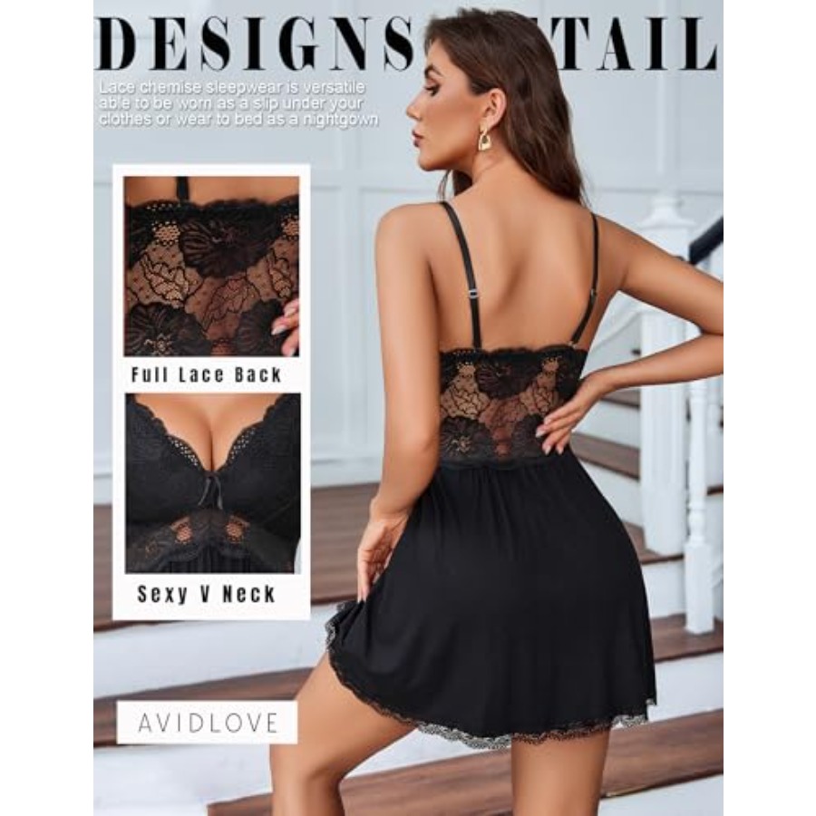 Avidlove Women Chemise Night G – Babydoll Chemise Night recenzja i cena