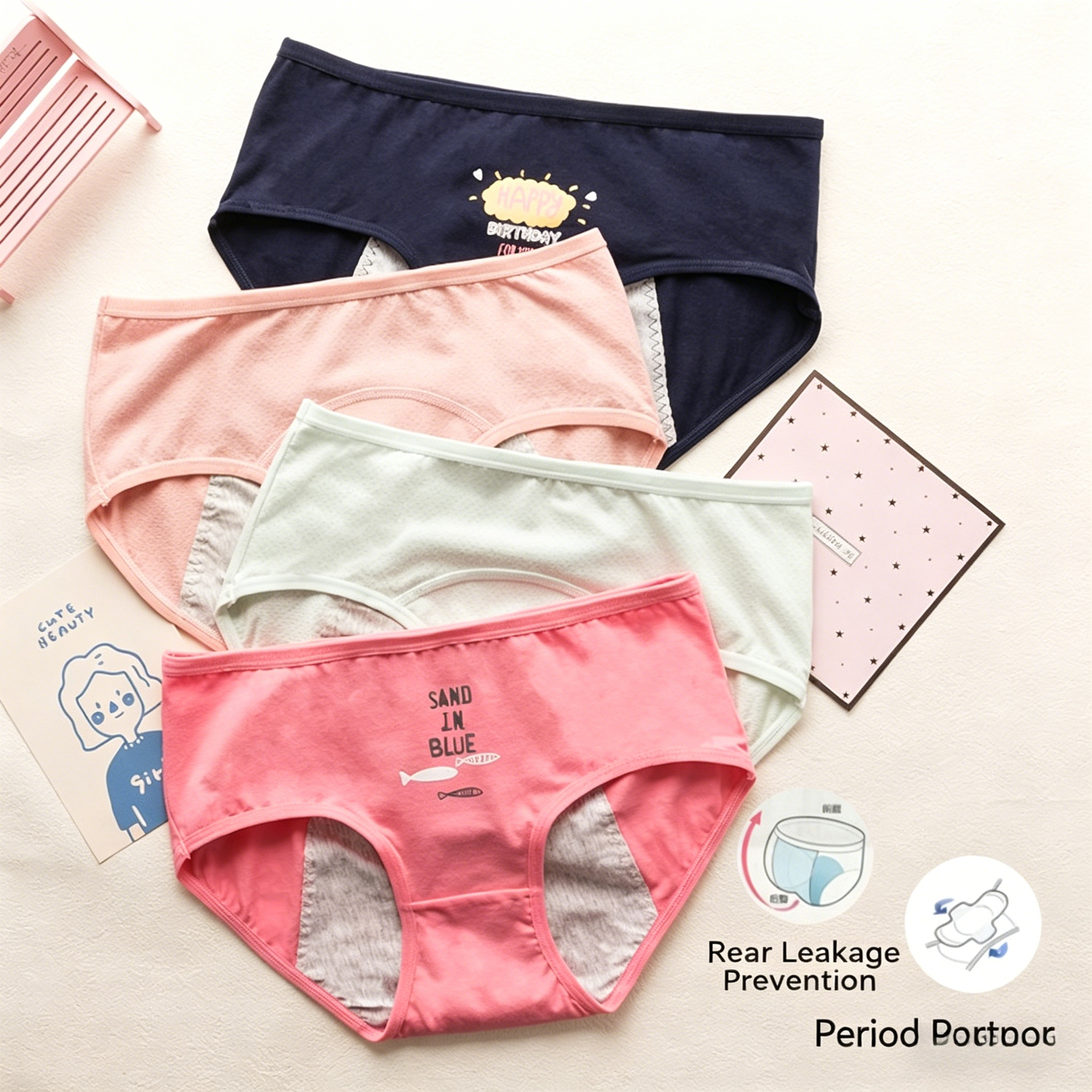 Cute Cartoon Period Underwear  – Period Panty Absorbent recenzja i cena