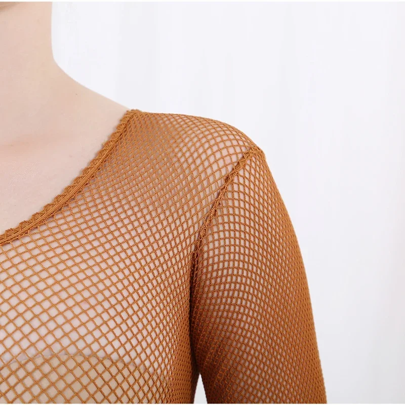 Latin Dance Full Body Jumpsuit – Bodystocking Fishnet recenzja i cena