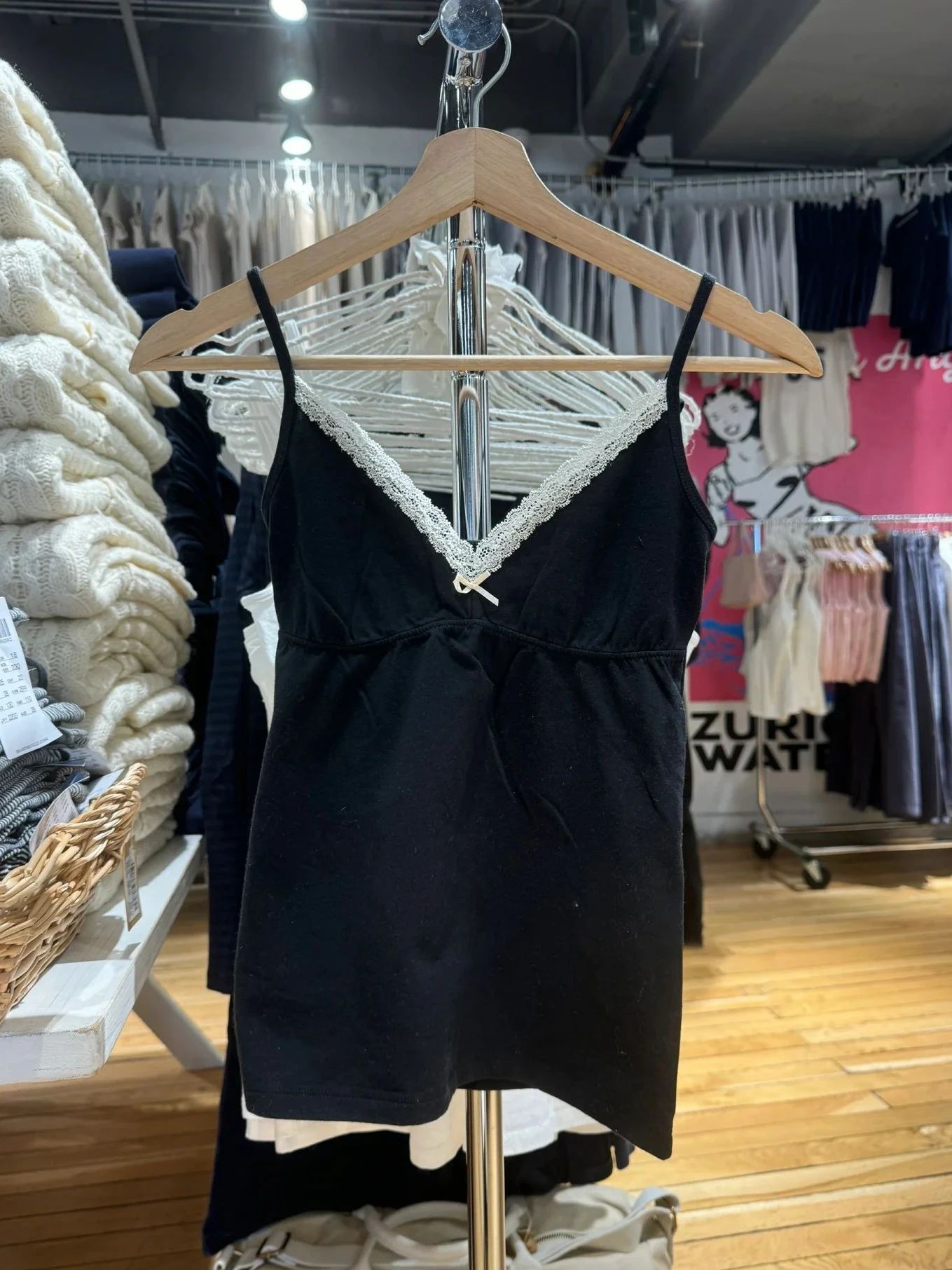 Lace Trim Bow Tank Panties Paj – Cami Top Lace recenzja i cena
