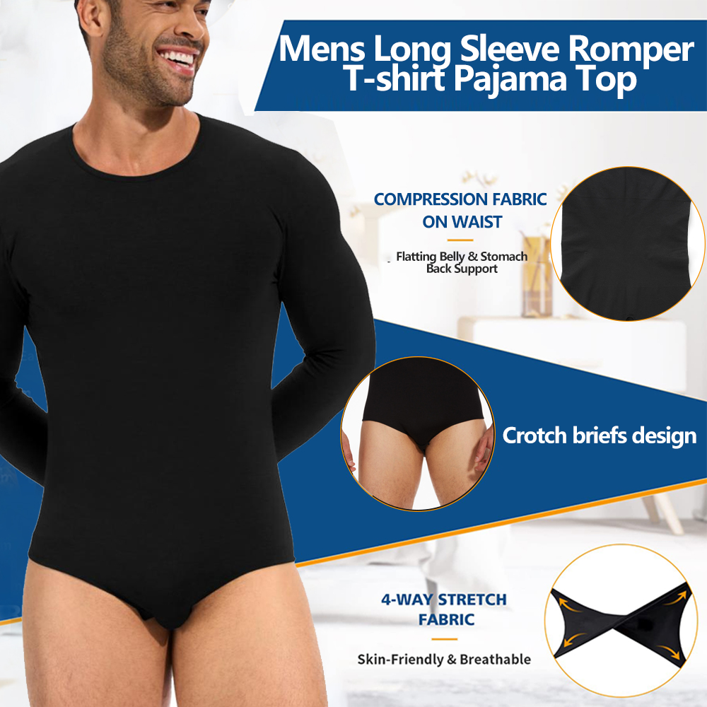 Mens Long Sleeve Bodysuit Full – Shapewear Bodysuit Firm recenzja i cena