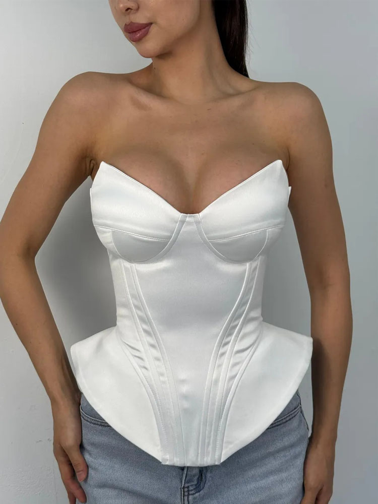 BKQU Sexy Fishbone Strapless C – Corset Waist Cinch recenzja i cena