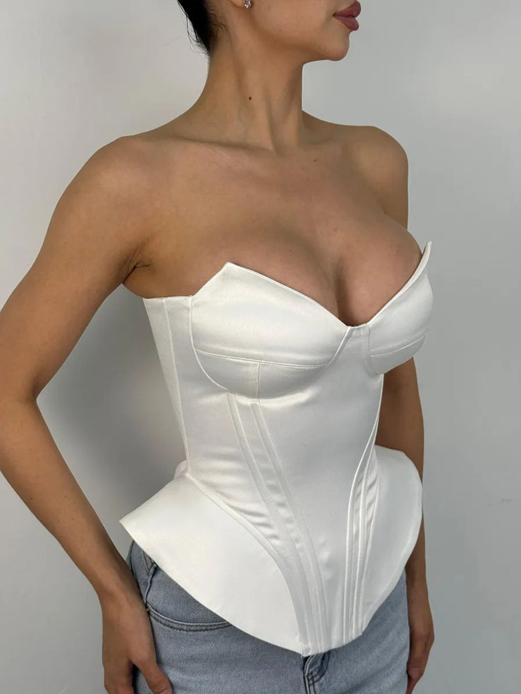 BKQU Sexy Fishbone Strapless C – Corset Waist Cinch recenzja i cena
