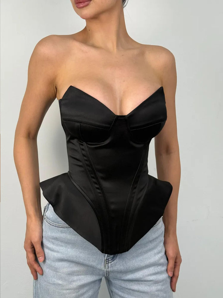 BKQU Sexy Fishbone Strapless C – Corset Waist Cinch recenzja i cena