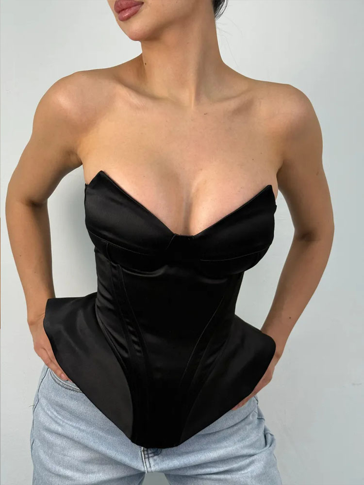 BKQU Sexy Fishbone Strapless C – Corset Waist Cinch recenzja i cena