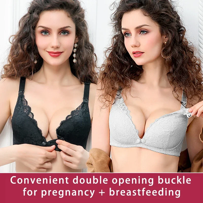 Maternity Lace Trim Nursing Br – Nursing Bra Sleep recenzja i cena