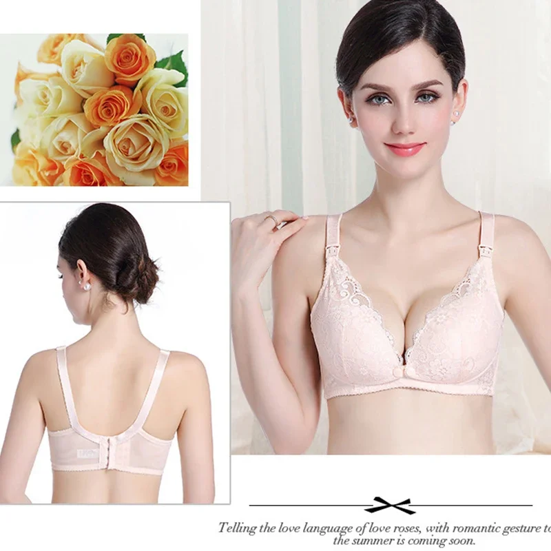 Maternity Lace Trim Nursing Br – Nursing Bra Sleep recenzja i cena