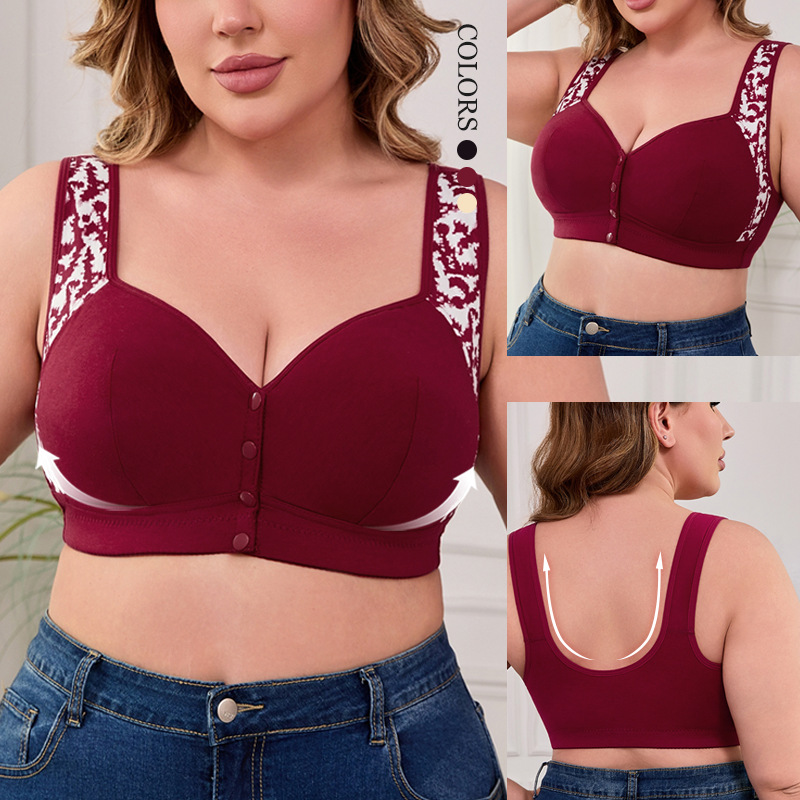 XL-7XL Plus Size Front Buckle  – Seamless Underwear Women recenzja i cena