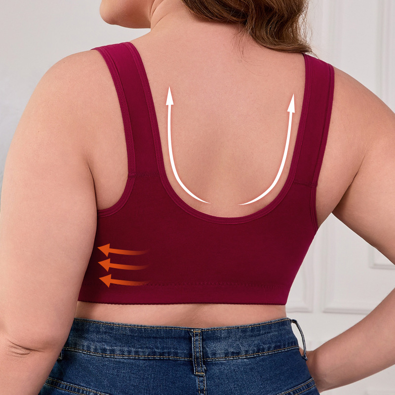 XL-7XL Plus Size Front Buckle  – Seamless Underwear Women recenzja i cena